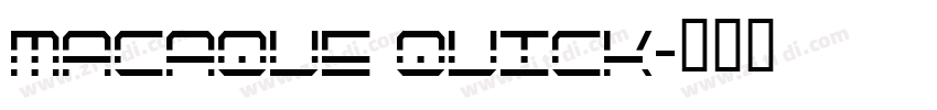 macaque quick字体转换